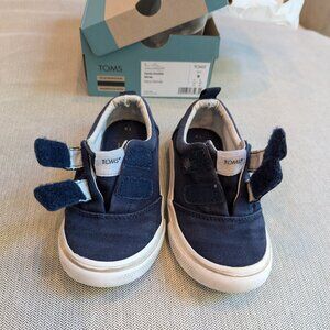 TOMS Sneakers - Fenix Double Strap - Navy - Kids Size 9